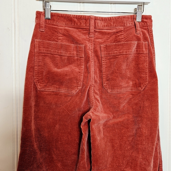 Madewell Corduroy Pants Womens Size 27 Slim Emmett Wide-Leg Cords - Picture 8 of 16